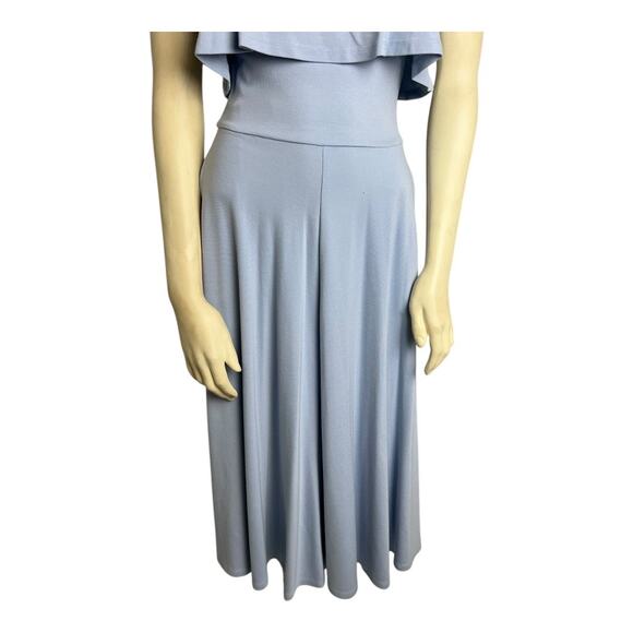 Leith Sleeveless Fit & Flare Midi Dress Icy Blue Women Size XS Pastel Minimalist - Picture 5 of 8